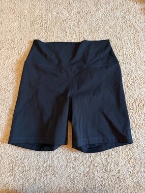 90 Degree By Reflex Black High-Rise Bike Shorts